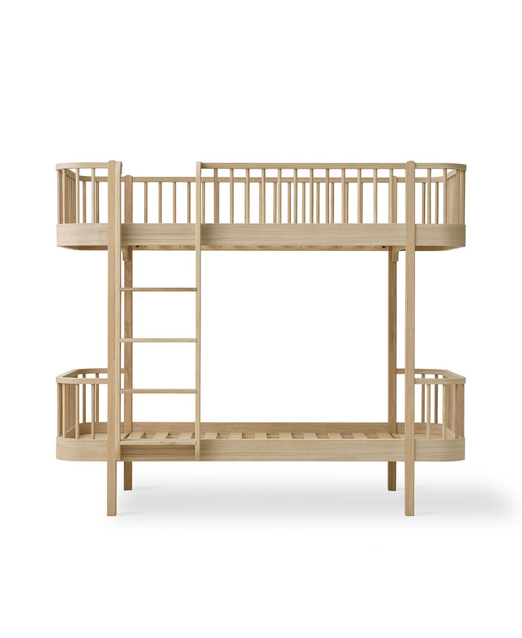 Wood Original Bunk bed with Front Ladder 90x200 cm, Oak