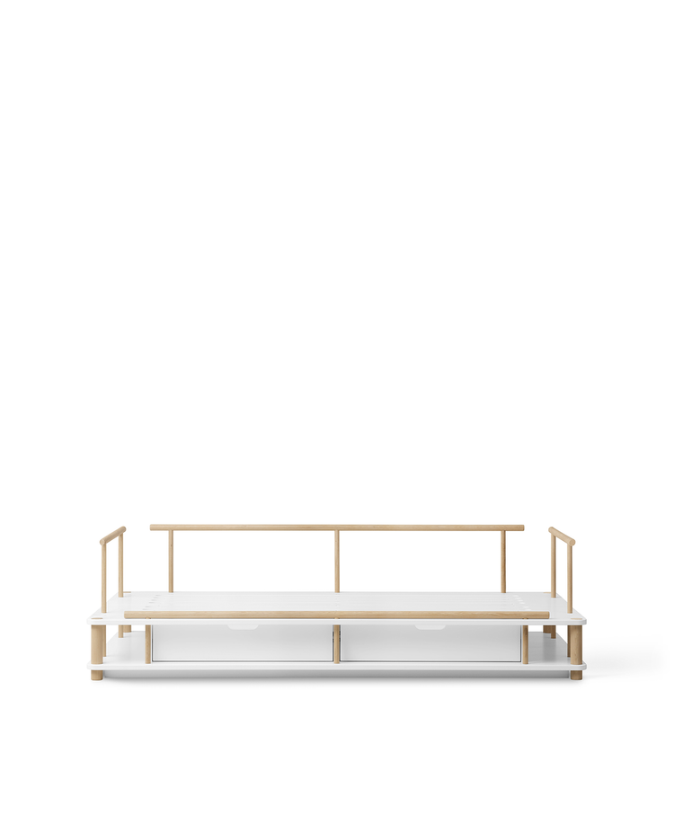 Camp Day Bed 90x180 cm, White/oak