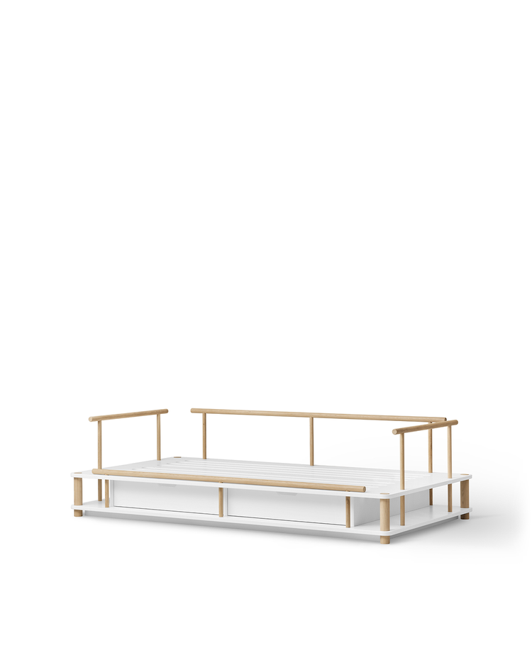 Camp Day Bed 90x180 cm, White/oak