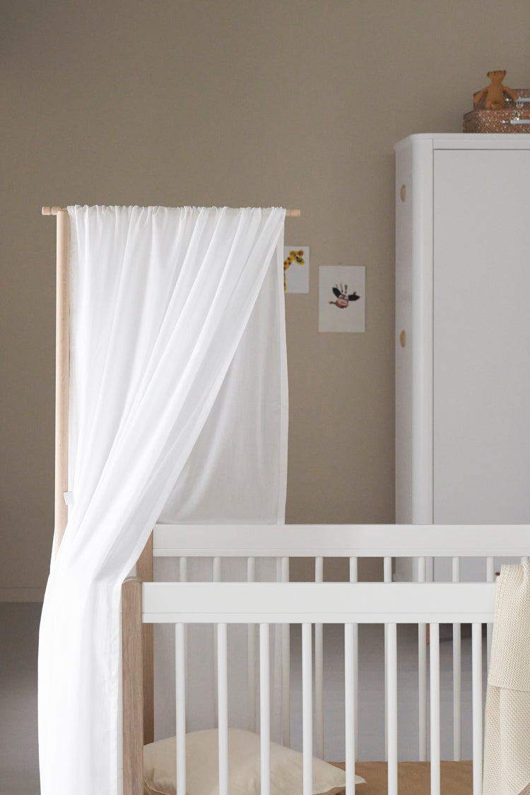 Bed Canopy for Wood Mini+ cot, White