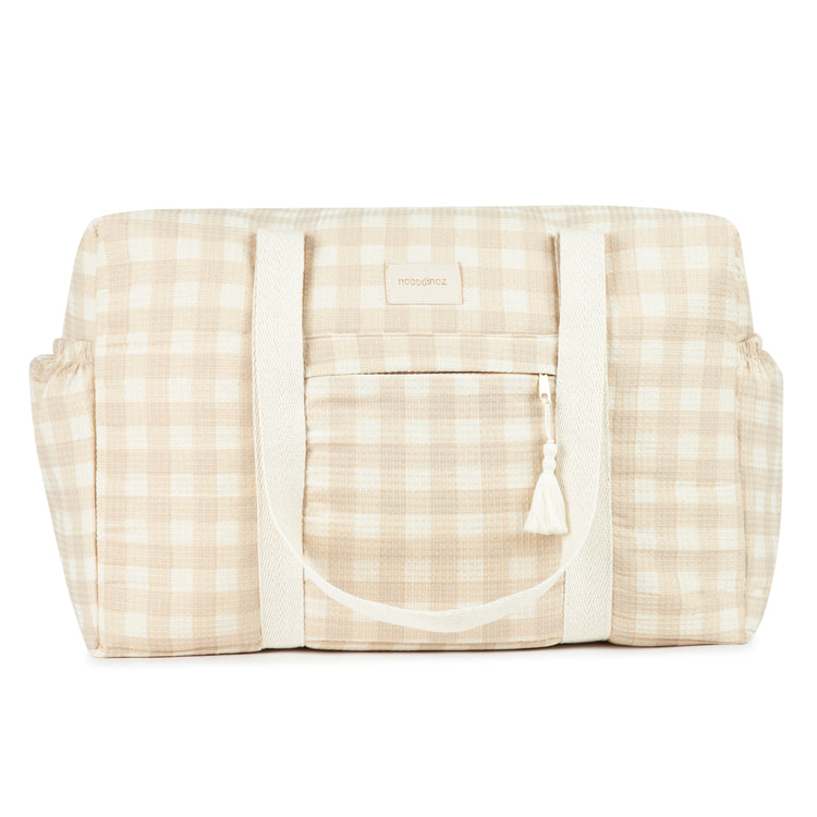 Opera waterproof maternity bag, ivory checks