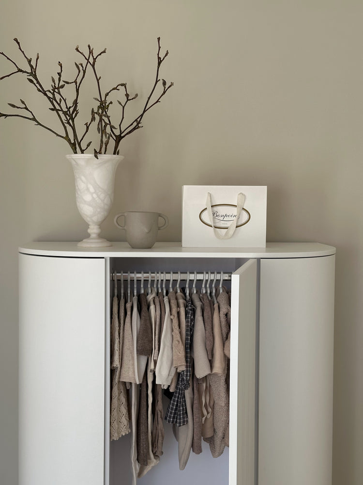 Kai wardrobe, Cream/oak