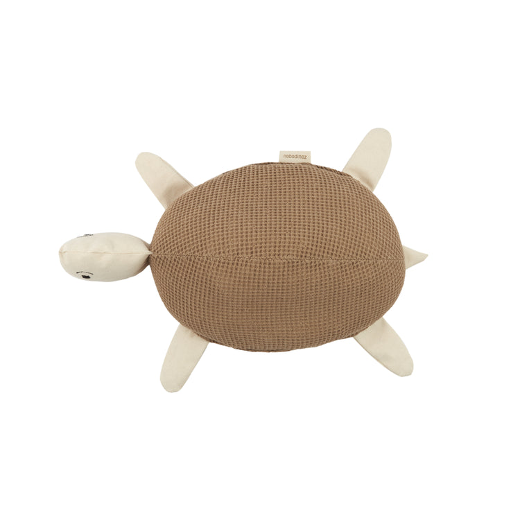 Turtle cushion in washed cotton Wabi sabi