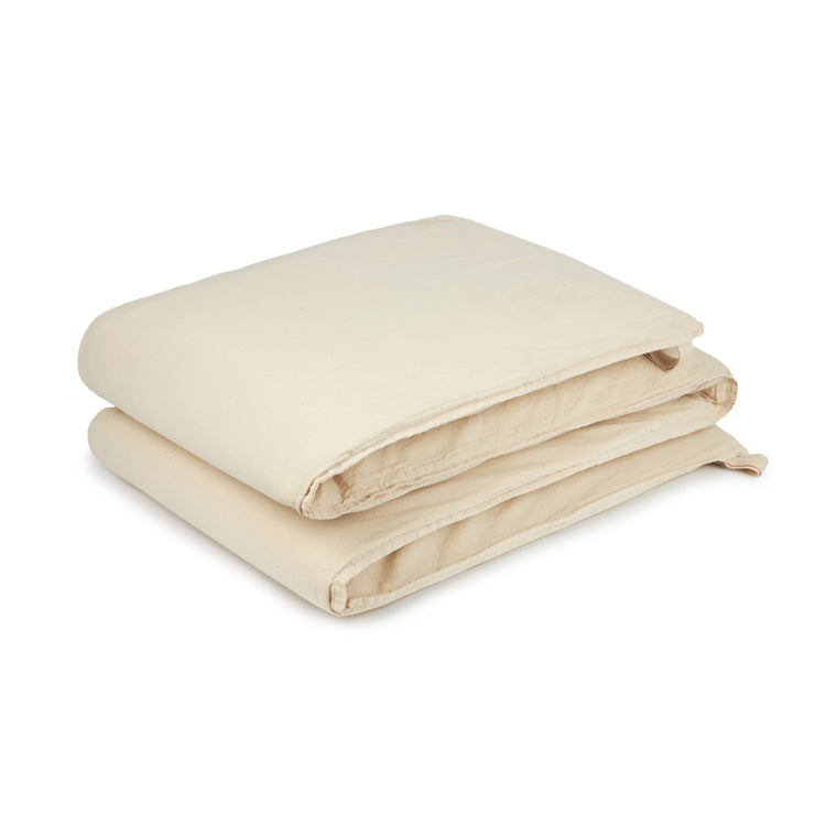 Cot Bumber zipped muslin Wabi-Sabi, ginger