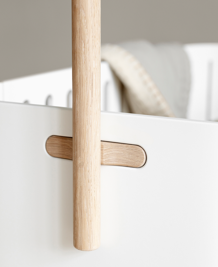 Holder for Co-sleeper bed canopy & mobile, Oak