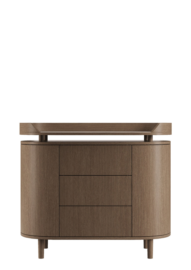 Cassettiera Kai, rovere affumicato