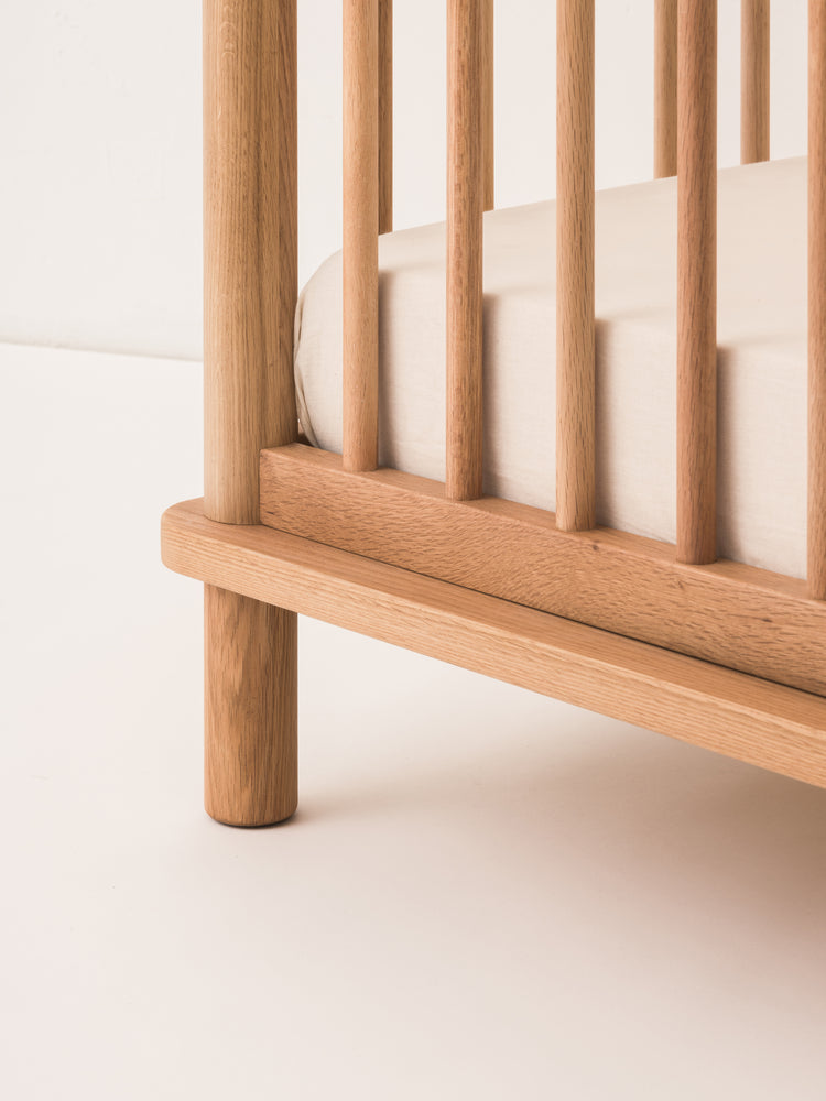 Latitude Evolving solid oak crib 70x140 cm, oak wood