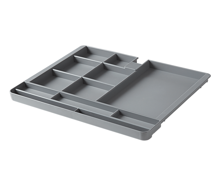 Cassetto in plastica Flexa Evo, Grigio montagna