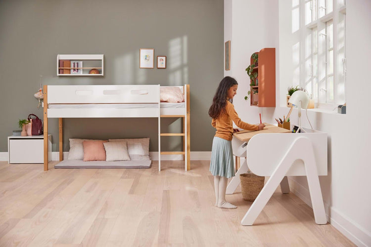 Woody desk, White/oak