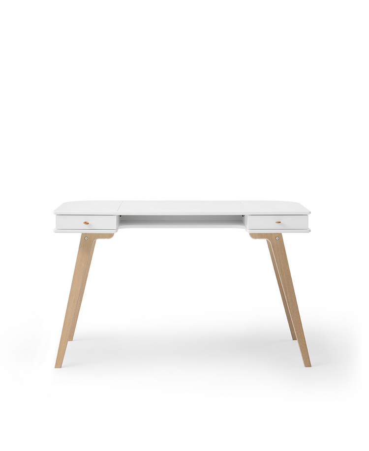 Oliver Furniture Wood Desk 72 cm, White/oak