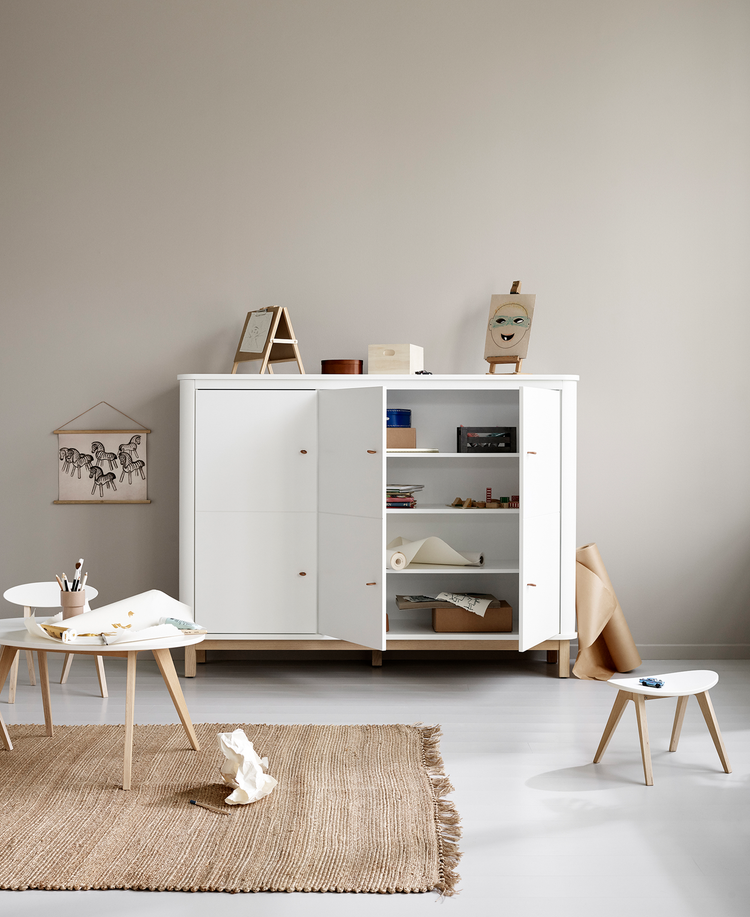 Credenza Wood, Bianco