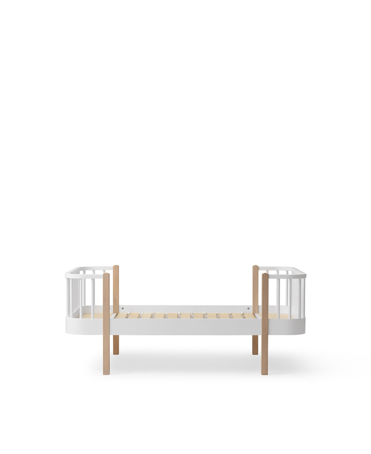 Wood Original Junior Bed 90x160 cm, White/oak