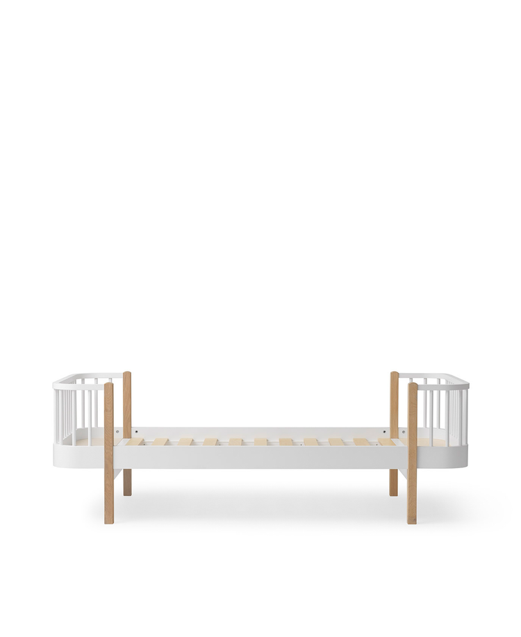 Wood Original Bed 90x200cm, White/oak