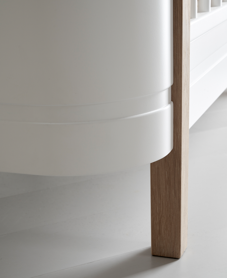 Wood Mini+ Cot, 0-3 years, White