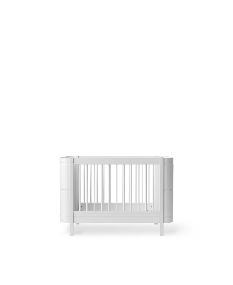 Wood Mini+ Cot, 0-3 years, White/Oak