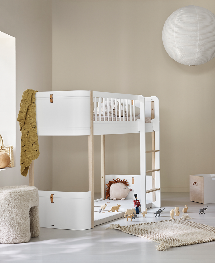 Mini+ Low loft Bed, White