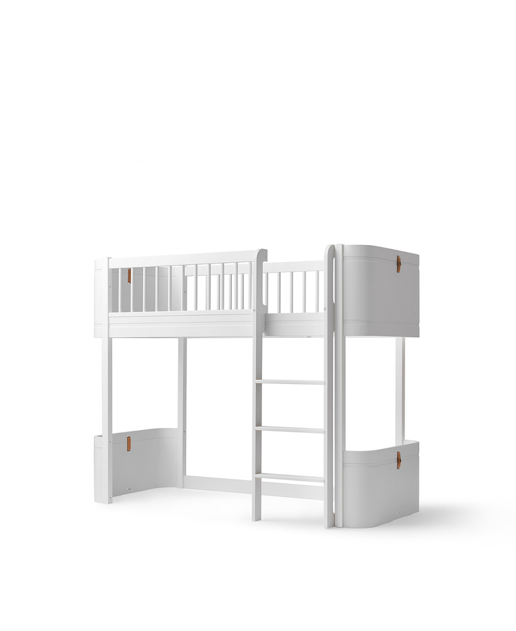 Mini+ Low loft Bed, White