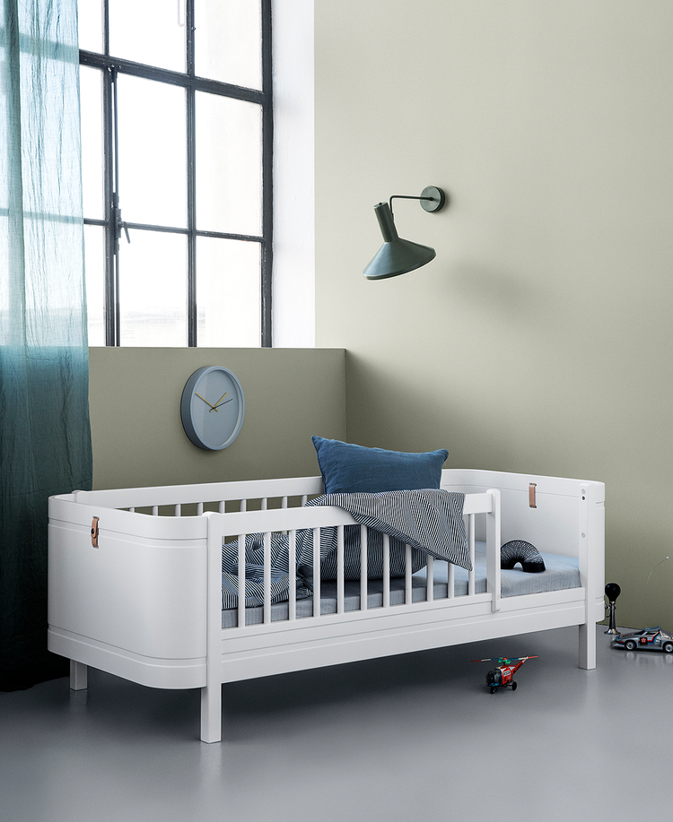 Wood Mini+ Junior Bed, White