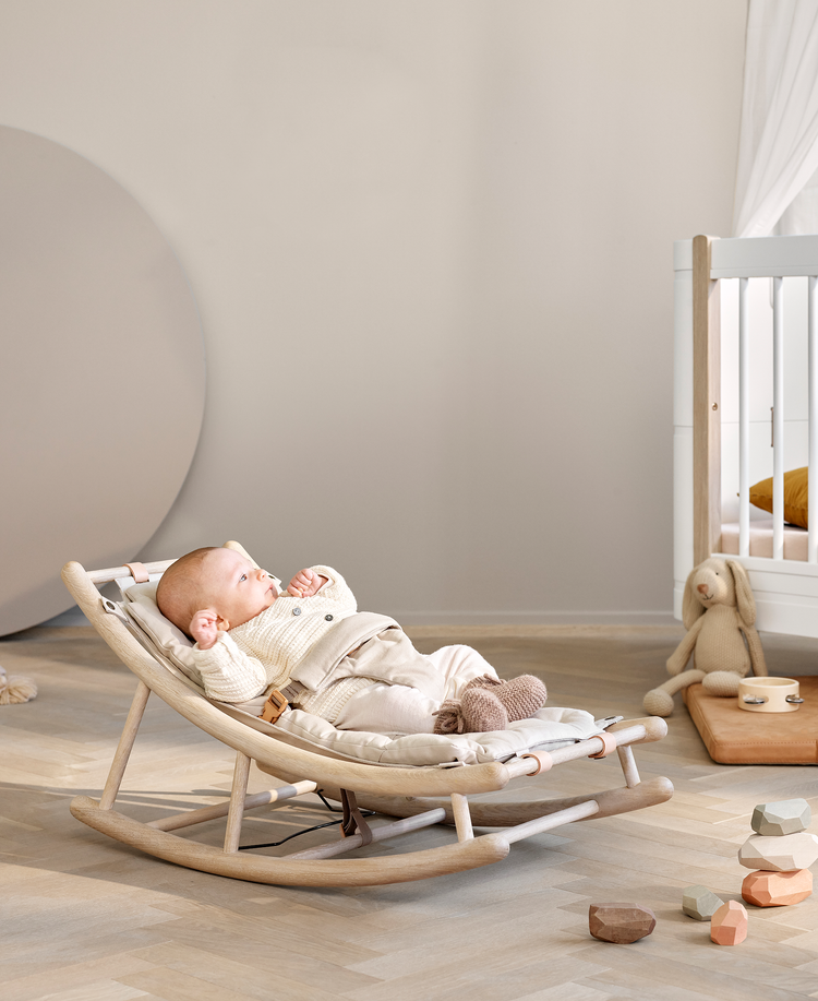 Wood Baby & Toddler Rocker, Oak/Natural