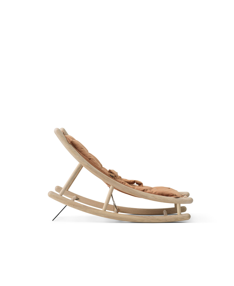 Wood Baby & Toddler Rocker, Oak/Caramel