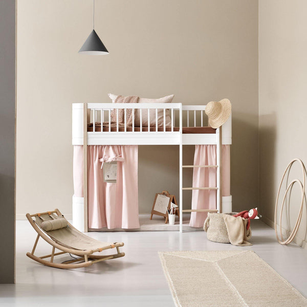 Curtain for Wood Mini+ Low loft Bed, Rose