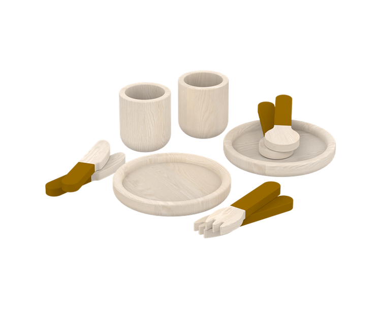 Play Tableware, Yellow