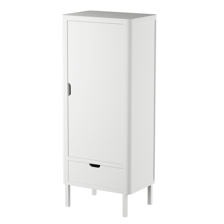 Sebra Wardrobe Single door, Classic White